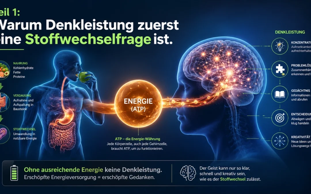 Teil 1: Warum Denkleistung zuerst eine Stoffwechselfrage ist.